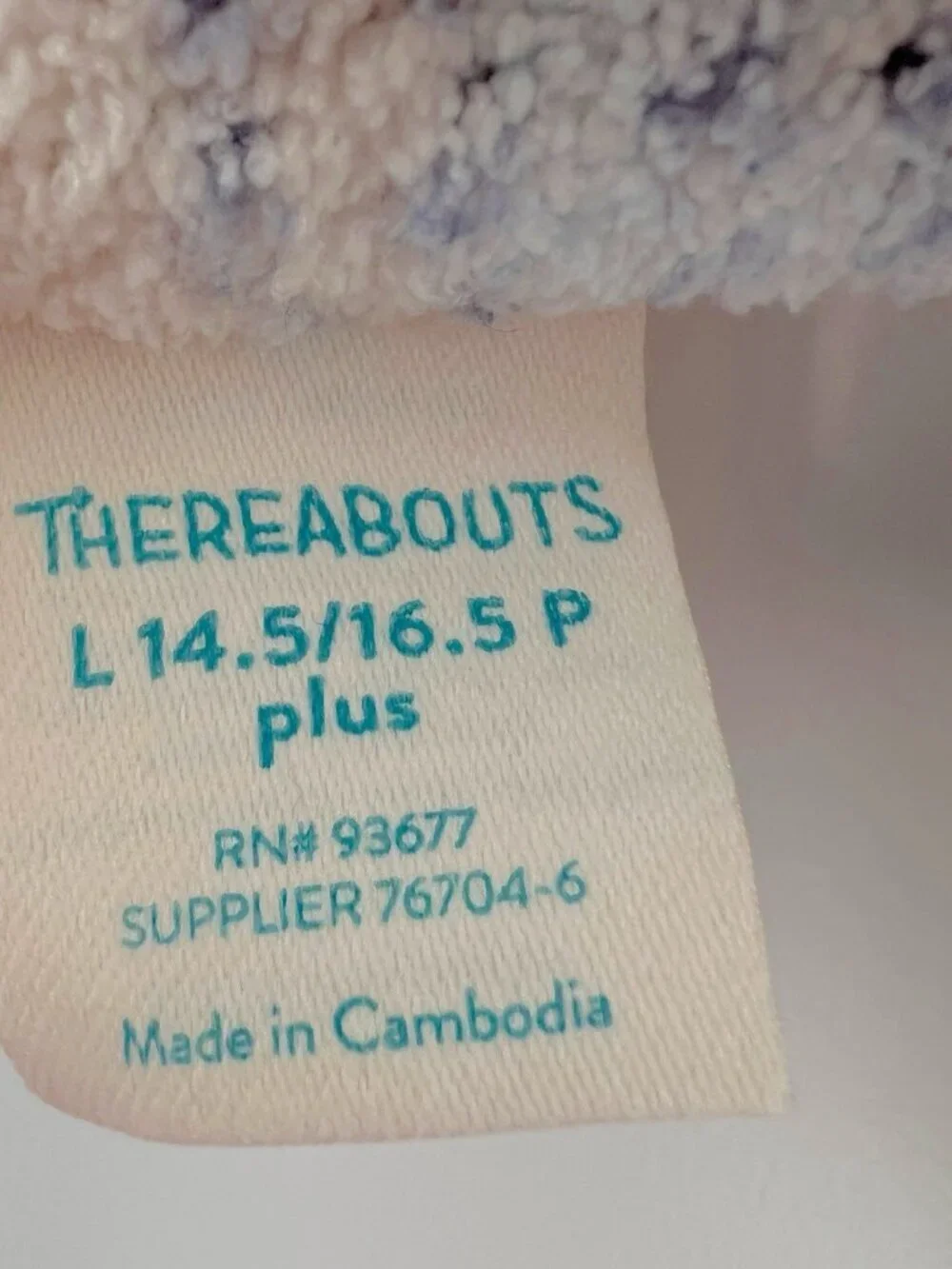 Thereabouts Girls Plus Size L 14.5/16.5 Blue Plaid Shacket Fleece Flannel Jacke